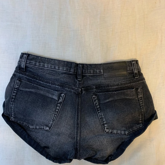 DOUBLE BLACK BANDITS DENIM SHORTS - Picture 8 of 8
